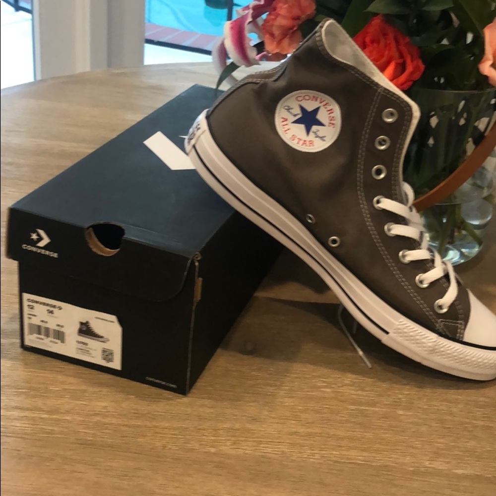 Converse high top unisex In Charcoal
